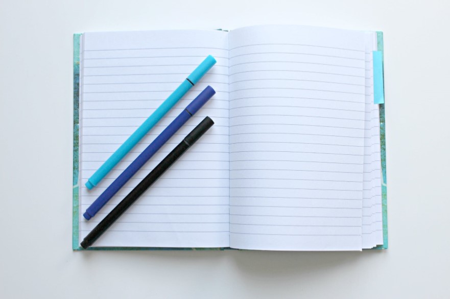 Pens on a Notebook