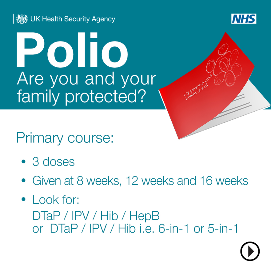 Polio Book Primary Course Graphic