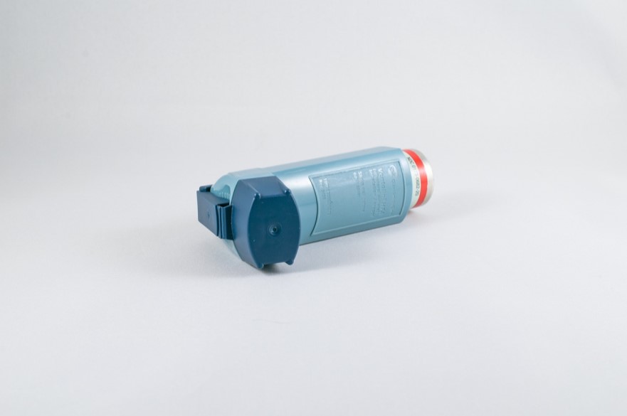Blue Asthma Inhaler