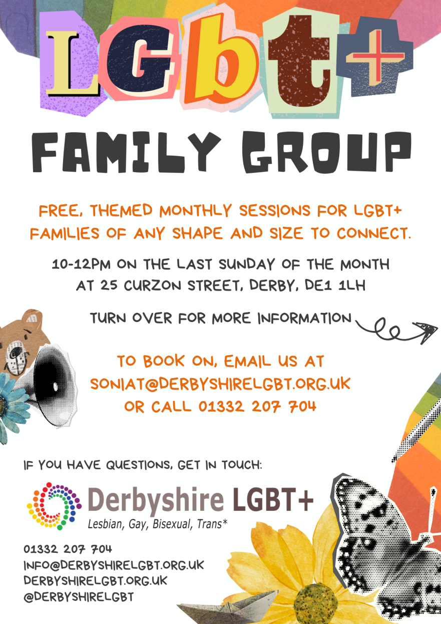 LGBT+ Family Group Flyer - FRONT